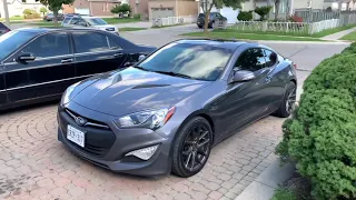 Genesis coupe 3.8 Muffler delete cold start