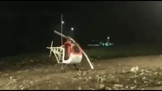 Home Made Helicopter Crash