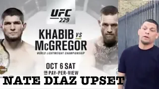 Conor McGregor vs Khabib Nurmagomedov OFFICIAL For UFC 229 | Nate Diaz Upset Reaction