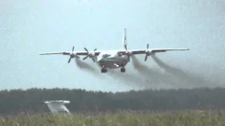 Ан-12БК взлет с авиабазы Шагол (RA-11260/RF-95428)