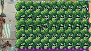 45 Blockoli & All GREEN Plants Level 1 Power UP Vs 99 Octo Zombie - PvZ 2 Gameplay