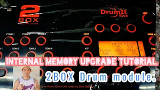 How to UPGRADE Edrum Module internal memory I Drumit 5 tutorial I Addition of  SD Card extender