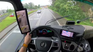 POV LIVE stream Mercedes Benz Actros L 1848 - jízda z Bartultovic na skvělém tahači