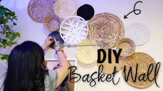 DIY BASKET WALL | BOHO DECOR