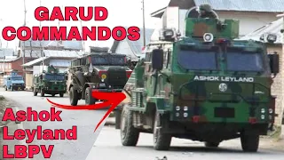 Kashmir: Ashok Leyland LBPV spotted with IAF GARUD Special Forces Commandos