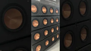 Need more bass? Klipsch Subwoofer wall @ High End Munich