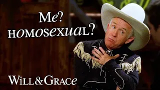 Beverley Leslie denying his homosexuality for 10 minutes straight | Will & Grace