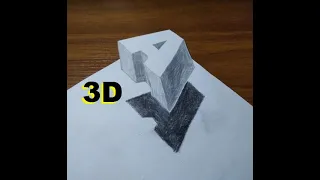 Рисуем букву А в 3d. "Игра теней".   Draw the letter A in 3d.