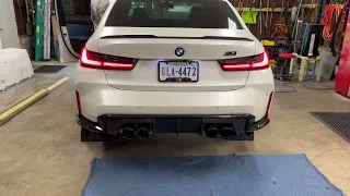 G80 M3 ACTIVE AUTOWERKS MID PIPE with stock downpipe and can