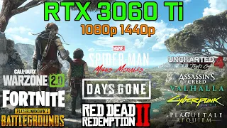 RTX 3060Ti + R5 7600X Test in 15 Latest Games 1080p - 1440p