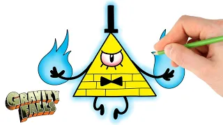 How to draw Bill Cipher from Gravity Falls