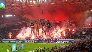 OM PSG 24/10/21 Entrée des joueurs + tifo