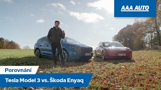 Porovnání - Tesla Model 3 vs. Škoda Enyaq