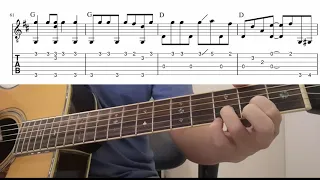 Sweet Child O' Mine (Guns N' Roses) - Easy Fingerstyle Guitar Playthrough Tutorial Lesson With Tabs