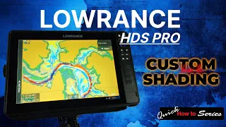 Lowrance HDS PRO contour shading how do video.