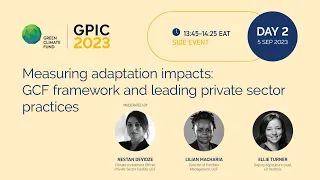 GPIC 2023: Side event - Measuring adaptation impacts