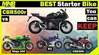 BEST Starter Motorcycle You Can KEEP (2016) | Honda CBR500r Review vs Competition