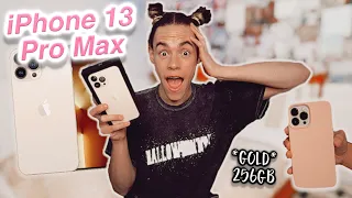 iPhone 13 Pro Max Gold Unboxing + Set Up!!