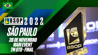 BSOP Millions 2022 - Main Event - 7M Gtd - Final ♠️ PokerStars Brasil