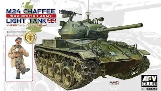 AFV Club : M24 Chaffee Light Tank : 1/35 Scale Model : In Box Review