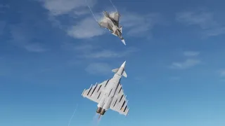 JAS-39C Gripen vs Typhoon (DCS AI Dogfight Series)