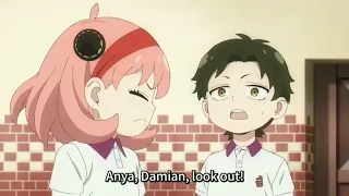 Damian Saves Anya from the ball | spy x family episode 10 (English sub)