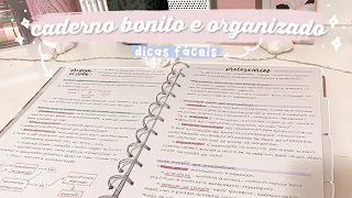 dicas para ter um caderno bonito e organizado ♡ simples e fácil