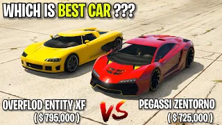 PEGASSI ZENTORNO VS OVERFLOD ENTITY XF | WHICH IS BEST CAR | GTA 5 ONLINE