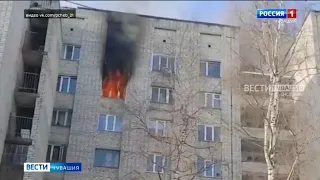 При пожаре в чебоксарском общежитии погибла женщина