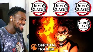 Demon Slayer Season 3 OFFICIAL TRAILER 3 (ENGLISH SUBTITLES) REACTION VIDEO!!!