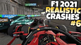 F1 2021 REALISTIC CRASHES #6