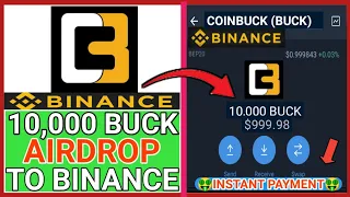 CLAIM FREE $999.98 USDT IN BUCK AIRDROP TO BINANCE WALLET 🤑| BEST CRYPTO AIRDROP| MAKE MONEY ONLINE