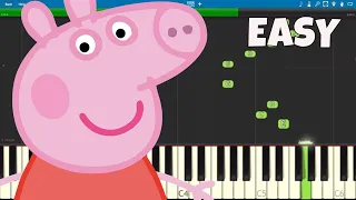 Peppa Pig Theme Song - EASY Piano Tutorial