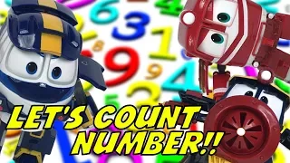 Learning with Toys Ep16 Let's Count number 1 to 10 with ROBOT TRAINS