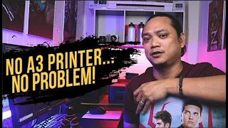 DIY | STICKER ON SINTRA BOARD A3 SIZE | DUGTONG METHOD | DIGITAL PRINTING BUSINESS