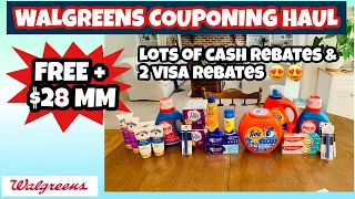 WALGREENS COUPONING HAUL/ lots of great monthly deals & new visa rebate/ Learn Walgreens Couponing