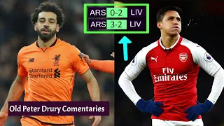 Some Epic Old {Peter Drury} Commentaries Liverpool FC × Arsenal FC ||