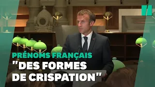 Macron critique Zemmour sans le nommer sur les "prénoms français"