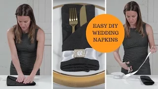 Easy DIY Wedding Napkin Rings