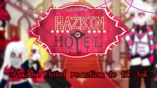 [RU/ENG]°•Hazbin Hotel reaction to Tik tok•° [Alastor, Charlie, Veggie, Angel, Husk]