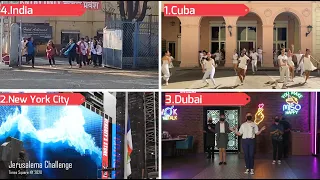 Jerusalema ( New york, Cuba, India & Dubai ) Dance Challenge 2022 New - USA Don't Know How to Dance