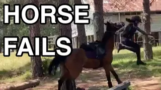 HORSE FALLS AND FAILS COMPILATION|TheFellPony