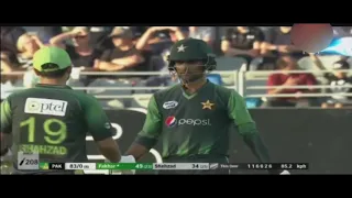 Fakhar 6 6 6 against Santner with Ian Smith Commentary