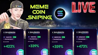 LIVE Meme Coin Trading on SOL, Strategies & Tools! VeVe Fam Hangout