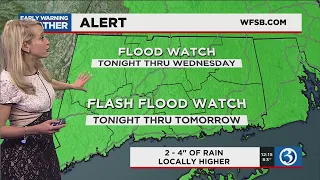 FORECAST: 2-4 inches of rain possible with storm system that begins tonight