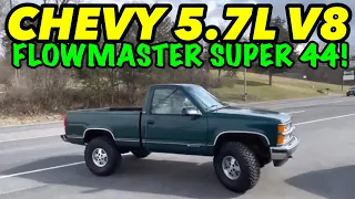 1995 Chevy 1500 5.7L V8 Dual Exhaust w/ FLOWMASTER SUPER 44!