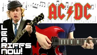 AC DC Back In Black 13 Best Riff With Tabs | 40th Anniversary