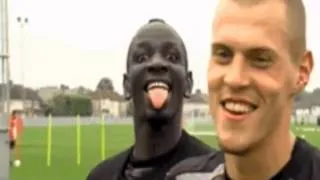 Sakho messing around with Skrtel - Haha very funny