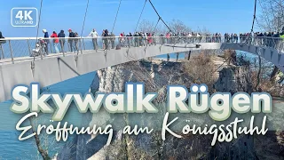Eröffnung des Skywalk über dem Königsstuhl - Rügen Urlaub 2023 (4K Walk)