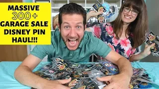 Massive 300+ Rare Disney Pins Garage Sale Haul!!!